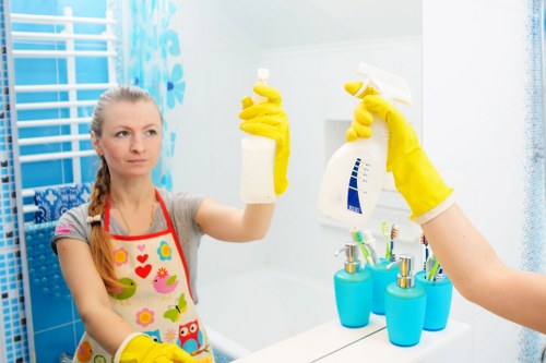 Carpet cleaner in W10 assessing a living room carpet