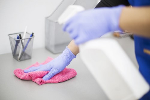Professional cleaners working in a W10 home interior