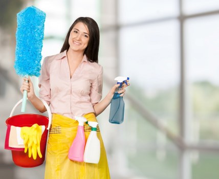 Domestic cleaning equipment ready for use in W10