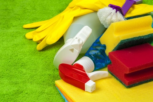 Cleaner detailing surfaces during after builders cleaning in W10 after renovation work