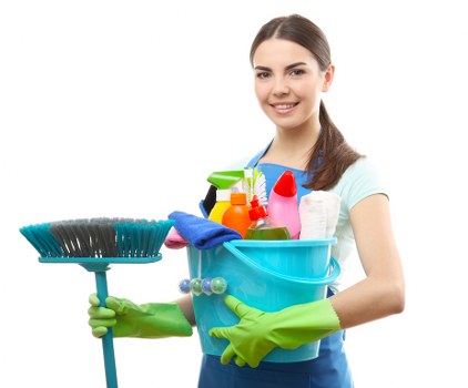 Cleaner vacuuming a family home in W10