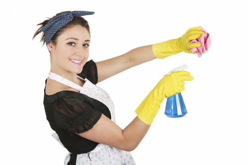 Cleaning team in W10 preparing a spotless kitchen and living space