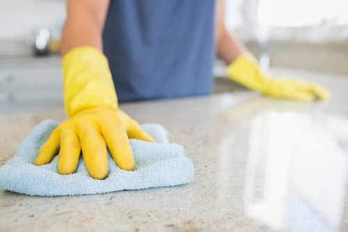 Team using carpet cleaning equipment safely
